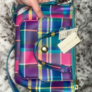 NWT Talbots plaid purse 
Crossbody, shoulder or hand style